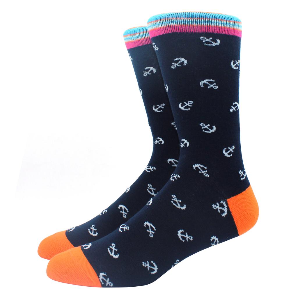 New Hiphop Cotton Men Socks Harajuku Happy Funny Animal Flamingo Penguin Chili Dress Socks for Male Wedding Christmas Gift