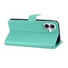 For iPhone 17 Case Owl Flower Imprinted Leather Cover Wallet with Strap