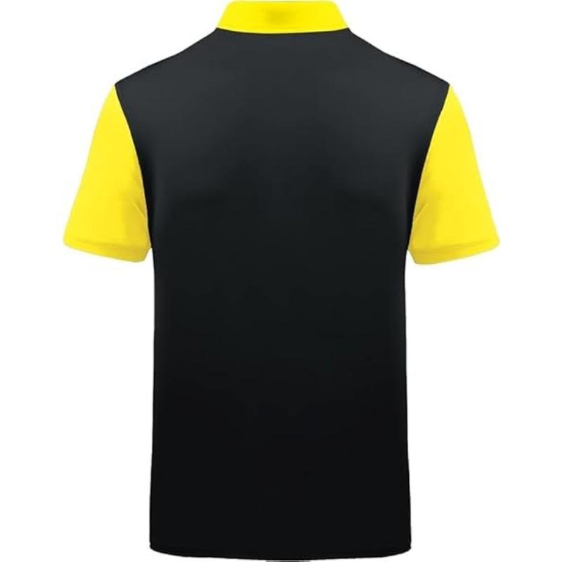 Collar Casual Men's Golf Short Sleeve Sports Moisture Wicking Performance Printed Golf Polo Shirt Men's