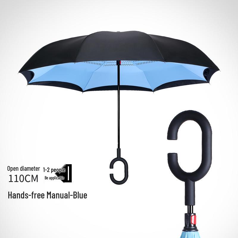 Hands-Free Automatic Double-Layer Car Umbrella for Two