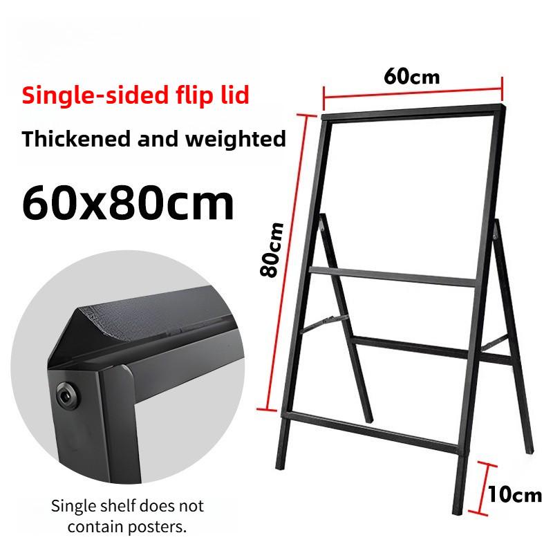 Heavy Duty A Frame Folding Sidewalk Poster Signboard Sign Single/Double Sided A Board Metal Poster Display Stand