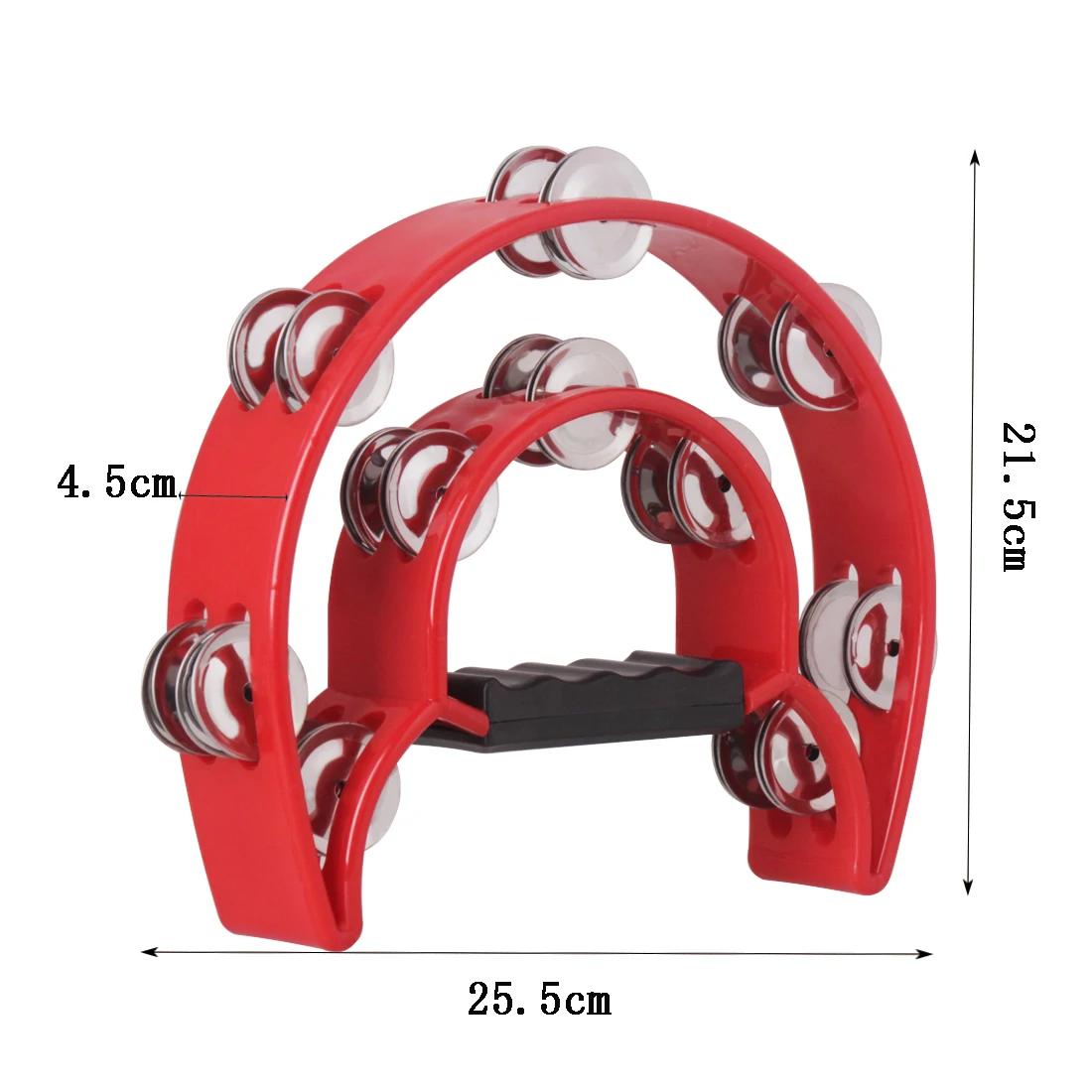 

IRIN Tambourine Double Cymbals Orff Percussion Instrument KTV Singing Party Hand Bell Rattle Children Enlightenment Music Toys