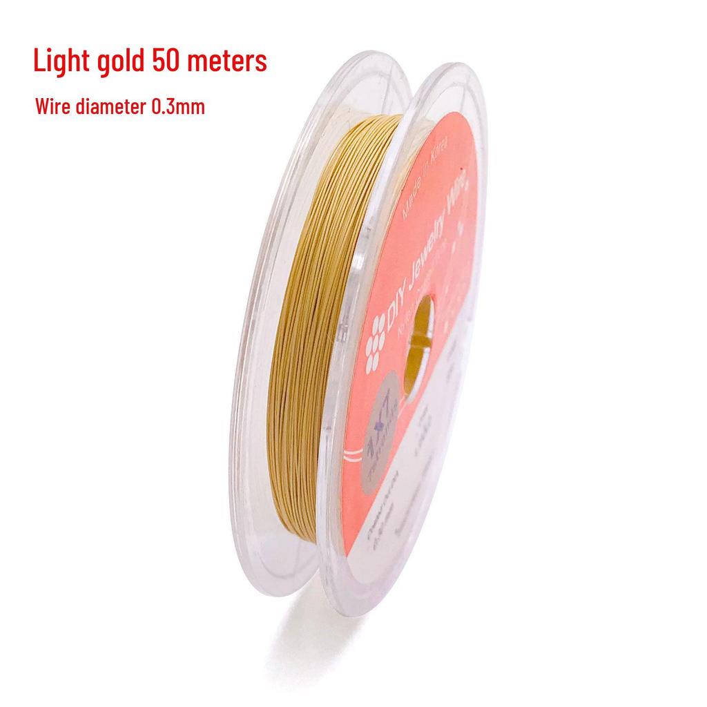 Korean 304 Stainless Steel Gold Silk Beading Wire for Jewelry DIY Crafts