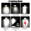 Bike Light 2 LED Type C Rechargeable Bicycle Lights 6 Modes MTB Flashlight Bicycle Headlight for Cycling Bicycle Front Lamp 7