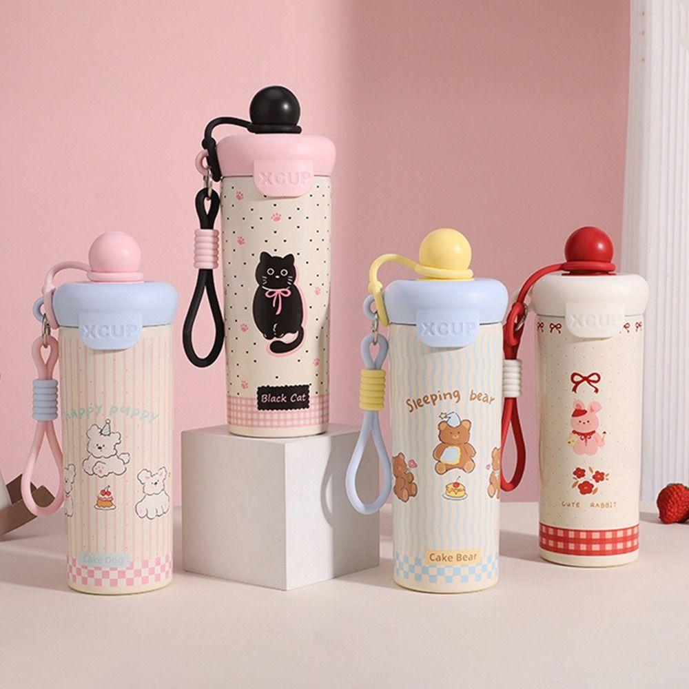 Cute Insulated Water Bottle 316 Stainless Steel Cold Beverages Cups Fashion Thermos Bottle  Sports