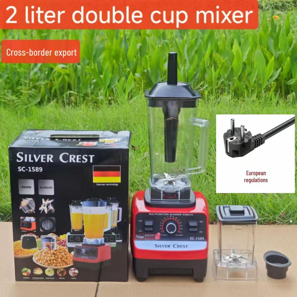 Stainless Steel Multi-Function Blender: Juicer, Meat Grinder & Food Processor with Large Capacity
