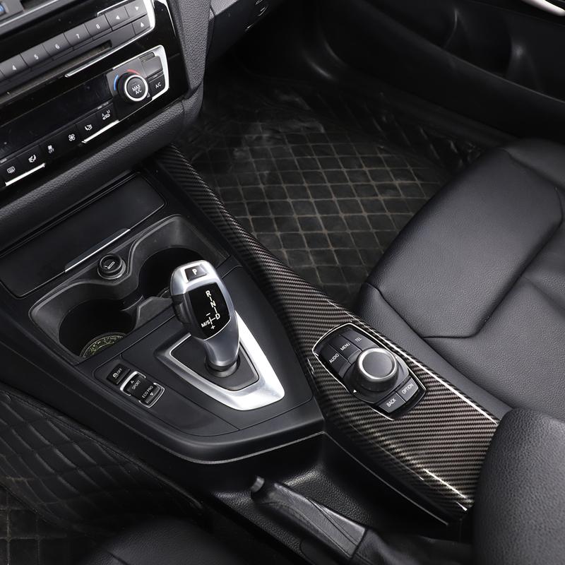 For BMW 1 2 Series F20 F21 F22 F23 116I 118I 2012-2019 ABS Carbon Fiber Multimedia Button Panel Cover Sticker Car Accessories SFGHN1