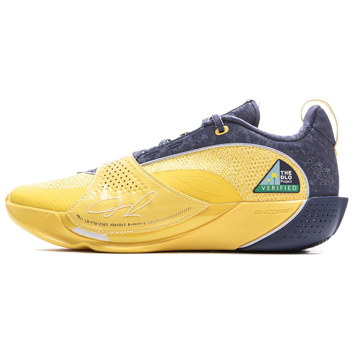 

Li Ning Wade All City 13ENCORE Low top Basketball Shoes Men s Milk Sand Crown Blue ABAV043-2 43