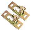 4PCS Sliding Door Mounting Brackets High Strength Metal Construction Hanger Plates for Secure Overhead Track Assembly