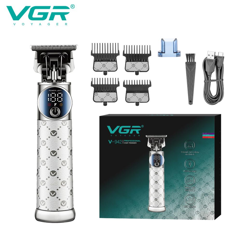 VGR 942 Hair Trimmer Professional USB Hair Clipper Electric Clipper T9 Hair Cutting Machine Haircut Machine Trimmer for Men Hair Clipper Shape Carving