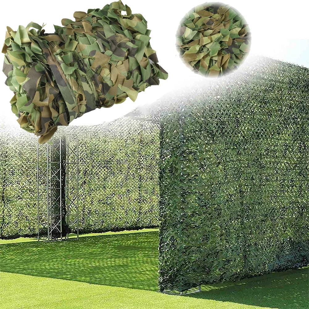 Camouflage Netting Outdoor Camping Sunshade Mesh Camo Net for Garden Buildings Fencing Trellis Covers Privacy Cloth Sun Shelter