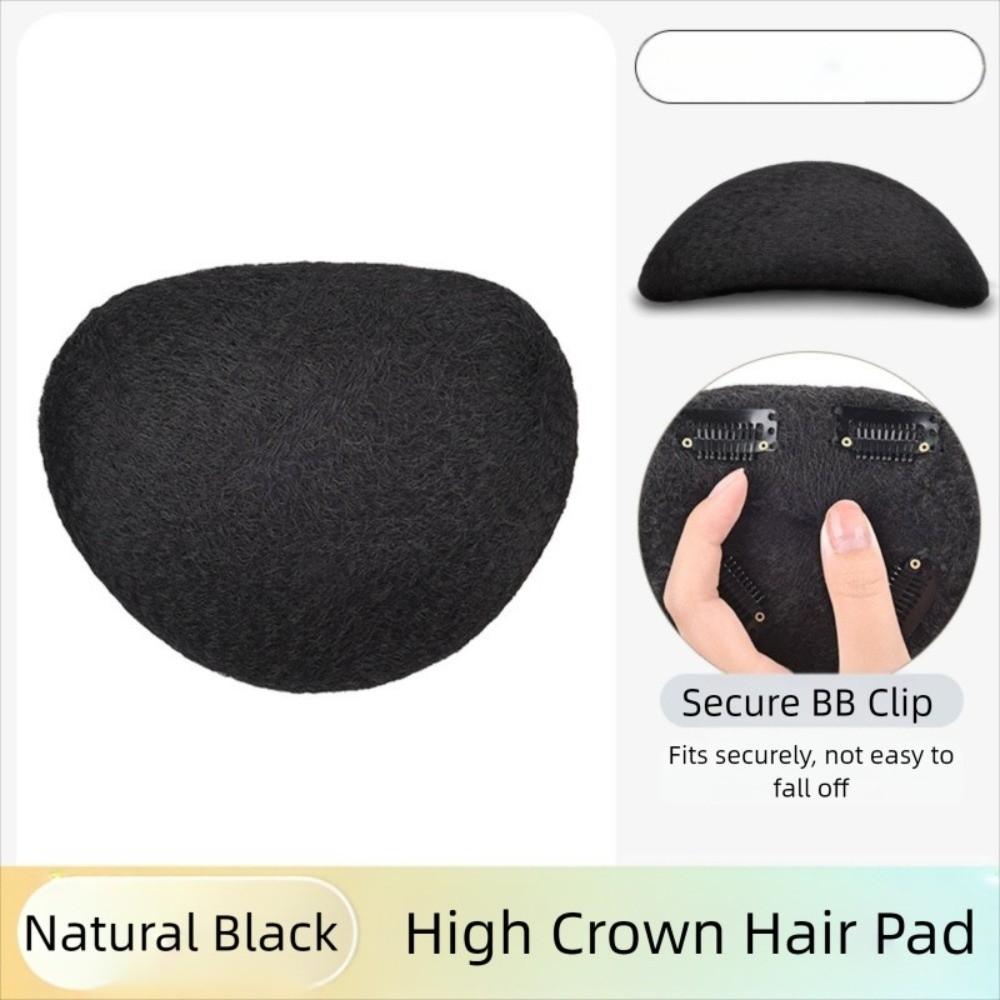 Traceless No Clips Wig Pieces Lightweight Invisible Fluffy Hair Cushion Female