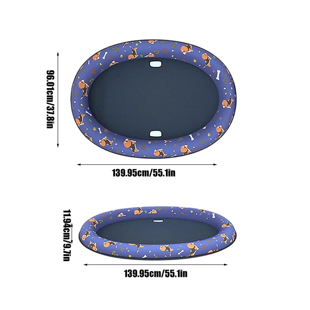 Dog Pool Float Tear-Resistant Inflatable Water Toy Dog Raft For Cat Puppy Water Swimming Lake Summer River Pond Beach Outdoor