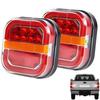 For Buses Brake Lights 12 24V Trailers 4cm Thickness 28 LEDs 3-5W Power 50,000 Hour Lifespan PC And Plastic Material
