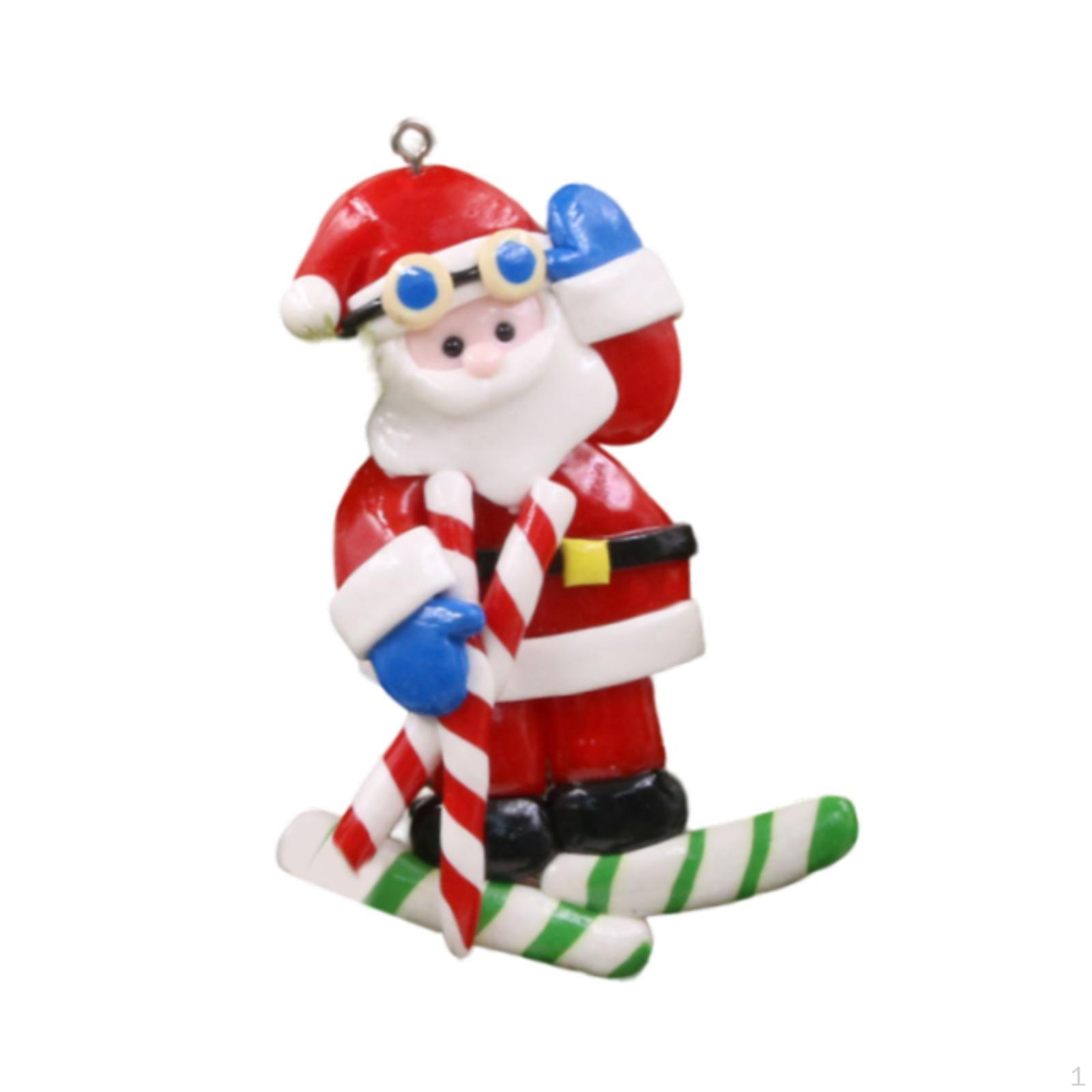 

Рождественское украшение подвесной кулон декоративные принадлежности для вечеринок мягкий глиняный орнамент для спальни Santa Claus