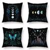 Home Decor Moon Phases Magical Creatures Pillow Covers Pattern Cushion Cover Suitable For Sofa Bedroom Car Pillow Cover