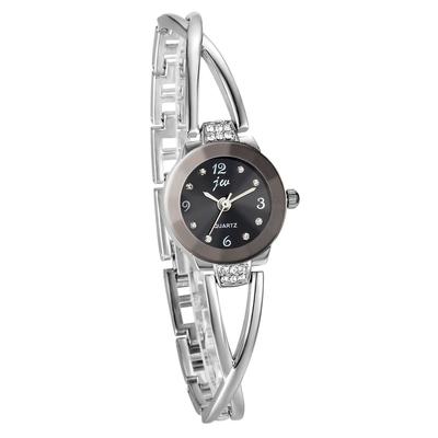 JewelryWe Αστραφτερό Χαριτωμένο Ρολόι Απλή Μόδα Δώρο Ημέρας Γενεθλίων Γυναικείο Αγίου Βαλεντίνου (Ασήμι)