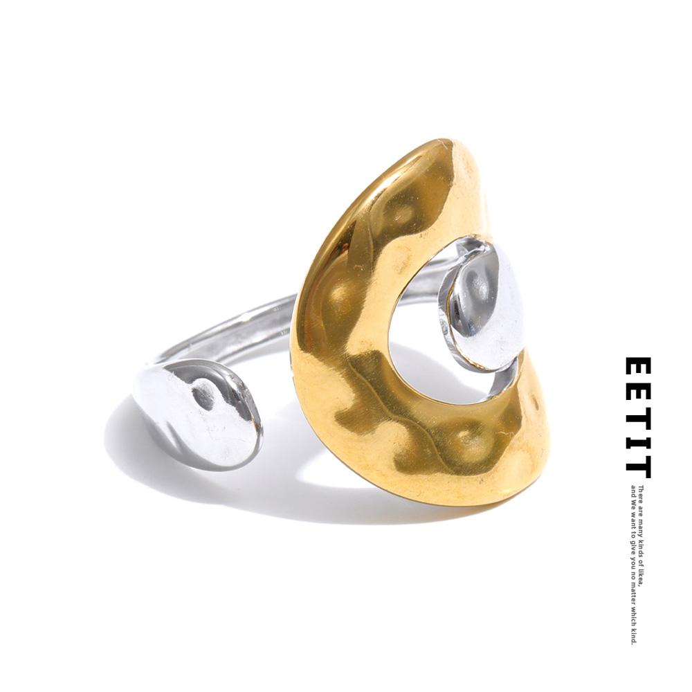 Eetit Arrivals Stainless Steel Metal Geometric Adjustable Ring Distinctive Popular Finger Minimalist Jewelry Wholesale
