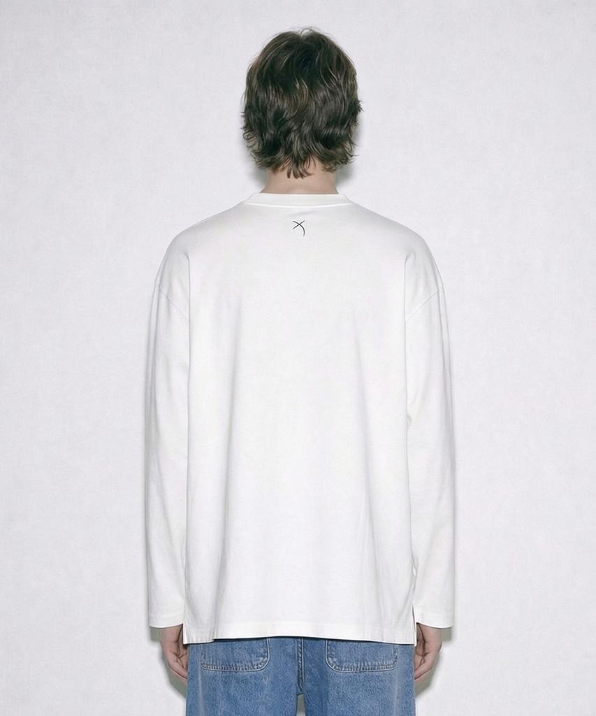 ZENSAI Basic Long Sleeve T-Shirt White