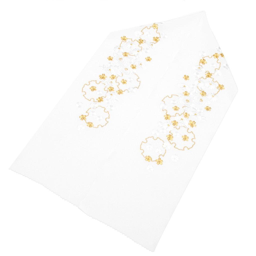 embroidery with gold thread for floral for women [KYOETSU] Half-collar long-sleeved kimono, pattern, (176)
