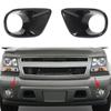 2Pcs Front Fog Light Frame Trim Covers Bezel For Chevy Avalanche & Tahoe 2007-13