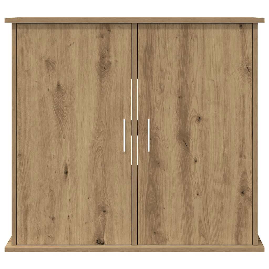 vidaXL Aquarium Stand Handcrafted Oak 81x36x73 cm Engineered Wood