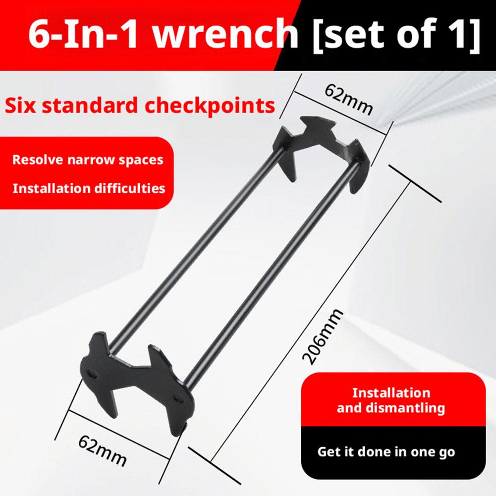 

Professional Basin Wrench - Multi-Function Sink & Faucet Install Tool, Swivel Head Pipe Wrench for Tight Spaces Under Sink 1PC