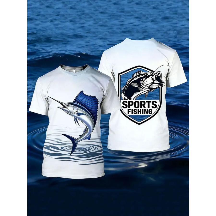 Summer Hunting Fishing 3D Print T-Shirts Men Women Casual Short Sleeve T Shirt Harajuku Y2K Top Streetwear Tees Men's Clothing