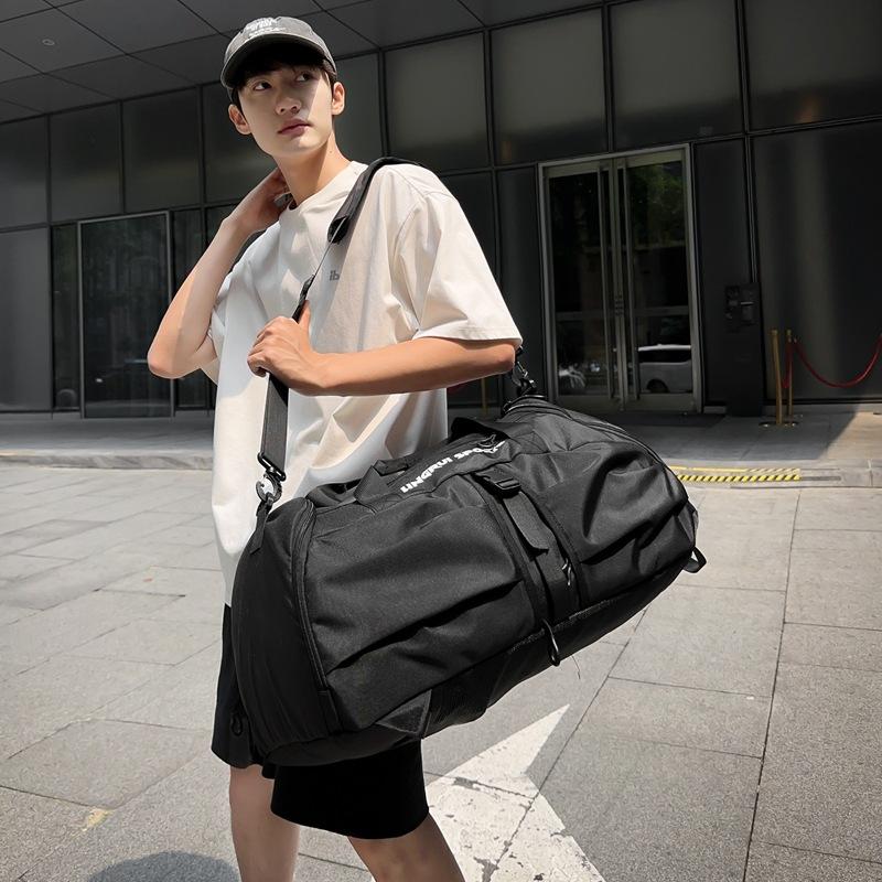 Schoolbag Fitness bag Men's wet and dry separation Sports training Handbag Large capacity short trip bag Women's fashion luggage