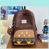 Süßer Cartoon-Hamburger-Rucksack für Studenten aus Nylon mit geometrischem Muster