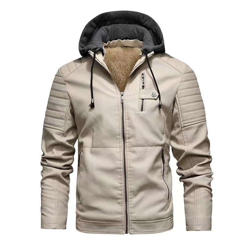 Motorcycle Leather Jacket Autumn and Winter