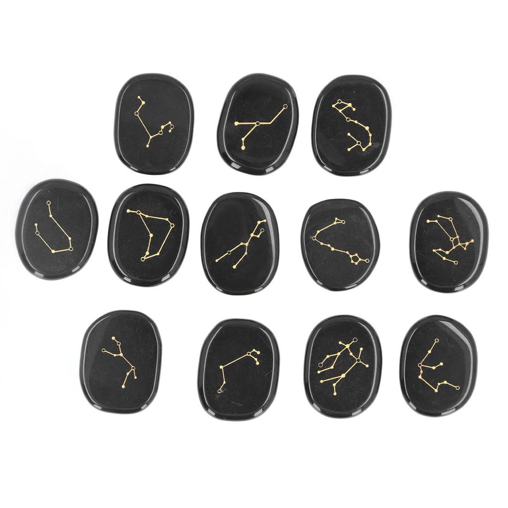 12Pcs Crystal Healing Stones Exquisite Lustre Polished Reiki Balancing Healing Crystals for