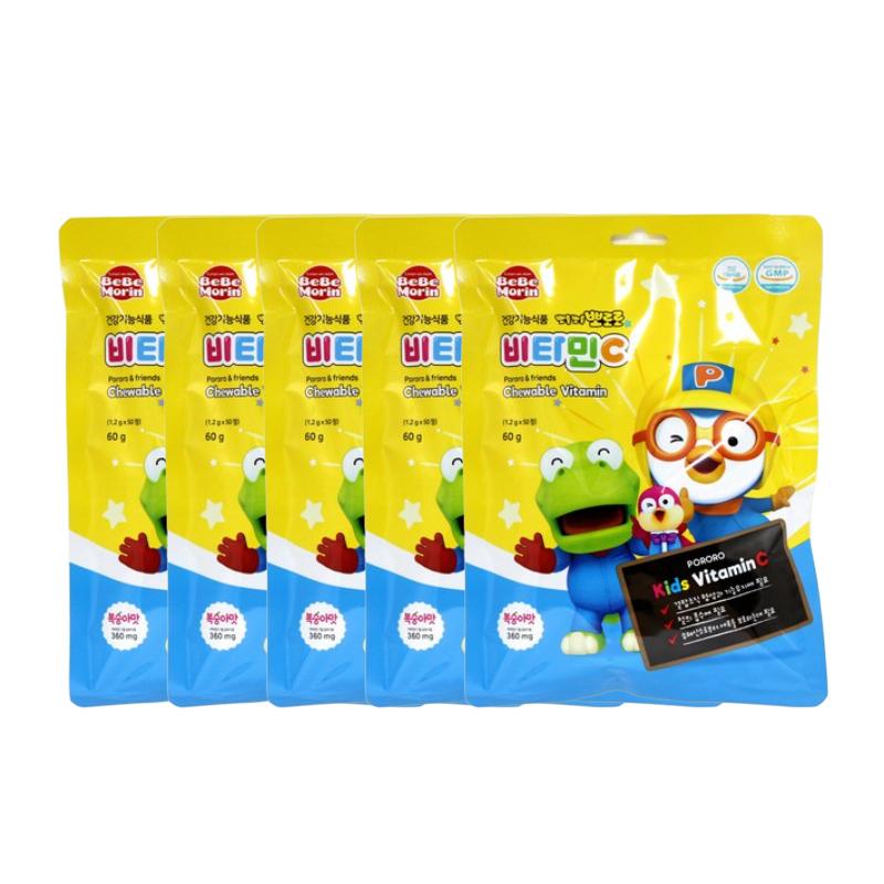 Pororo Chewable Vitamin C (50 Tablets, 500 Tablets ) (3 Options)