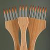3PCS Professional Art Paint Brushes Set Nylon & Wool Blend for Oil, Watercolor & Texture Painting On Canvas, Fabric & Pottery