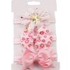 3pcs Elastic Princess Headbands Children Skinny Stretchy Bowknot Elastic Hair Band