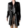 Women's Fashion  And Winter Cardigan Jacket Gold Velvet Mid-Length Windbreaker