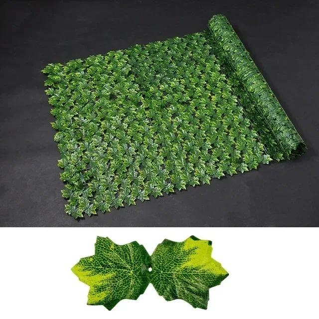 1X3M Privacy Fence Screen Outdoor Garden Backyard Plant Trellis Garden Decoration Outdoor Balcony Decorations Fake Plants