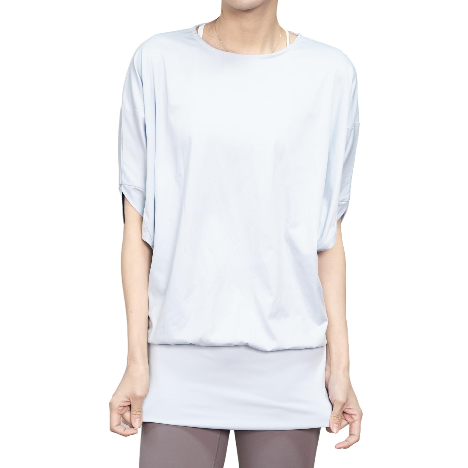 

Топ женский Dolman Sleeve Yoga Loose Long Sports UV Cute Baby iito.seasons, Посадка, Подчеркивающий фигуру, Рукава, & Фитнес, Влагоотводящий, Быстросохнущий,