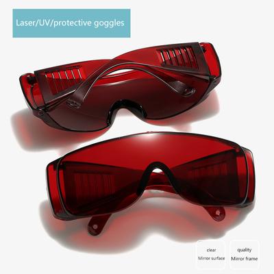 Red Laser Protective Goggles – Light-Blocking Eye Protection for IPL, Laser, LED, and UV Treatments