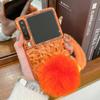 Applicable To Huawei Purax Mobile Phone Case Electroplated Orange New Pocket1 Creative Case Pura X Wide Folding Screen Personalized Hard Case