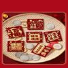 6Pcs New Year Packet Mini Coin Money Pockets Best Wishes Pattern Luck Money Bag Small Size Red Pocket Wedding Birthday