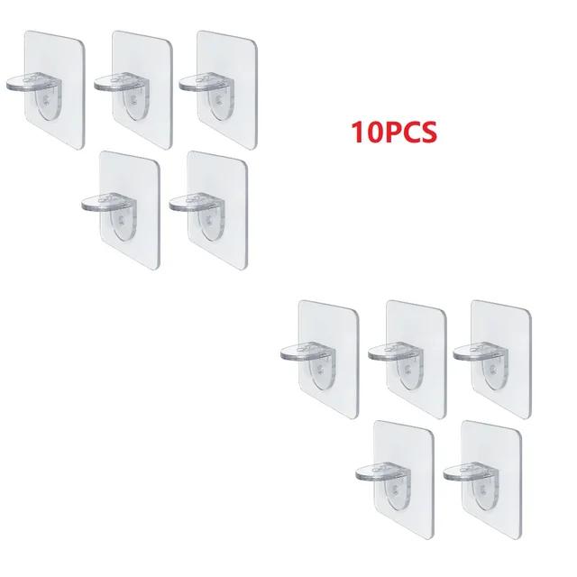 New Multi-Purpose Hooks 5/10 Pairs Double-sided Adhesive Wall Hooks Waterproof Clothes Hats Towel Hooks Kitchen Bath Door Hooks
