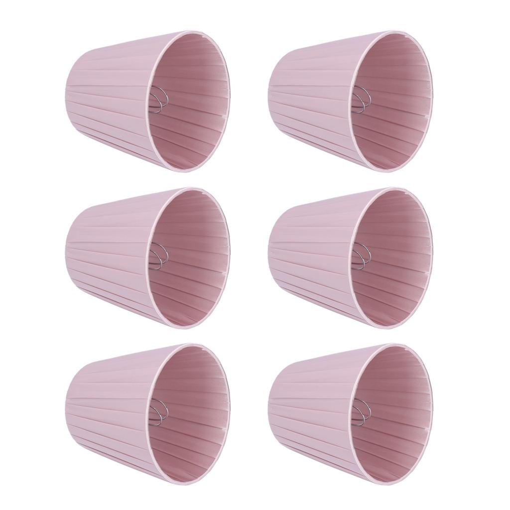 6pcs Chandelier Cloth Lampshade Wall Lamp Clip On Cover Shades Modern Simple Decoration for Home