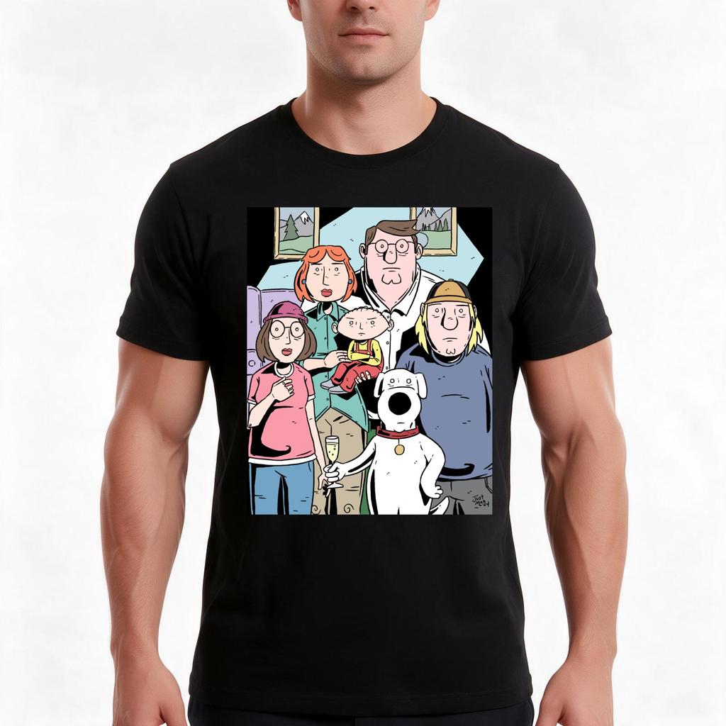 Family Guy Family Portrait Tshirt Summer Casual Cotton Tee Unisex Unisex Unisex