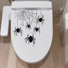 Web Halloween Spider Toilet Sticker Decor For Living Room Bedroom And Entryway