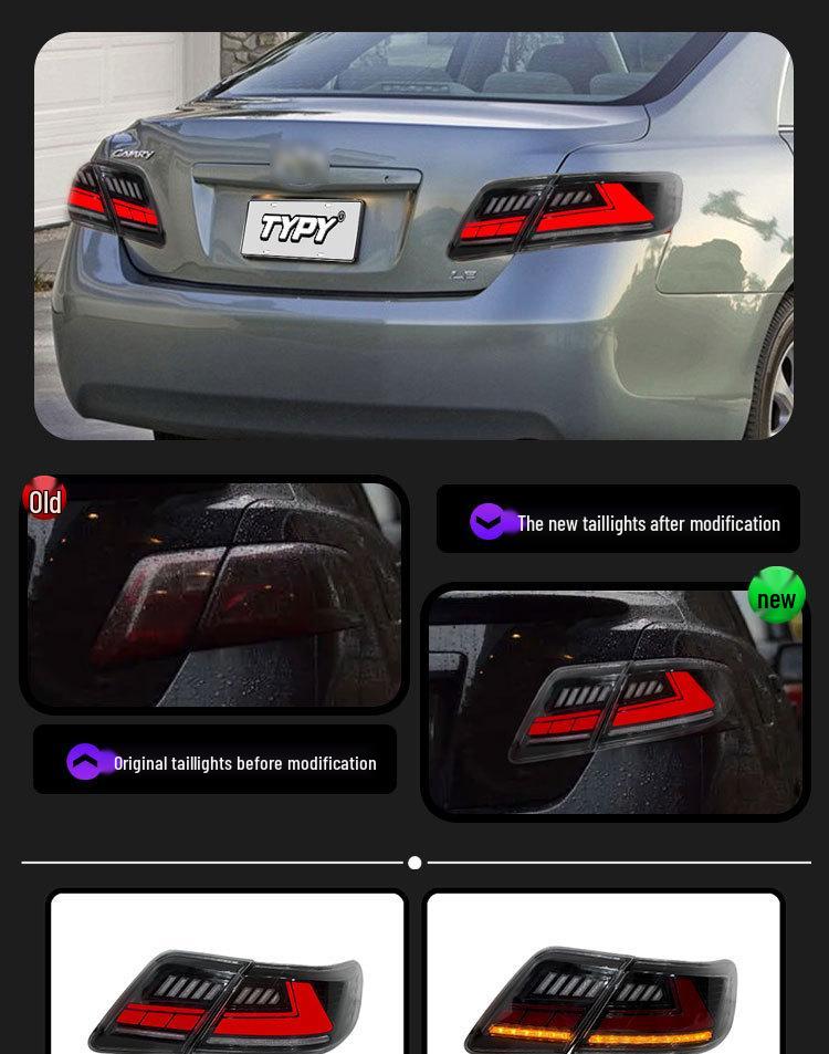 Enhanced LED Taillight with Sequential Turn Signals for 2007-2011 Toyota Camry (US Version)