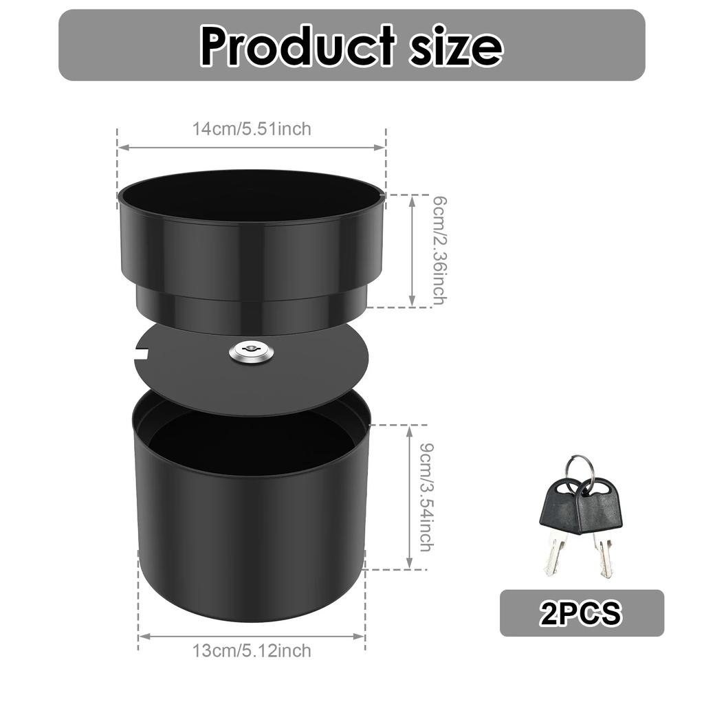 2 Layer Flower Pot Storage Box Hidden Safe Metal Flower Pot PiggyBank Decorative Secret for Hiding Cash Jewelry Key Ring Watches