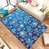 Winter Snowflakes Pattern Rug Patterned carpet, non slip mat suitable for living room and bedroom sofas