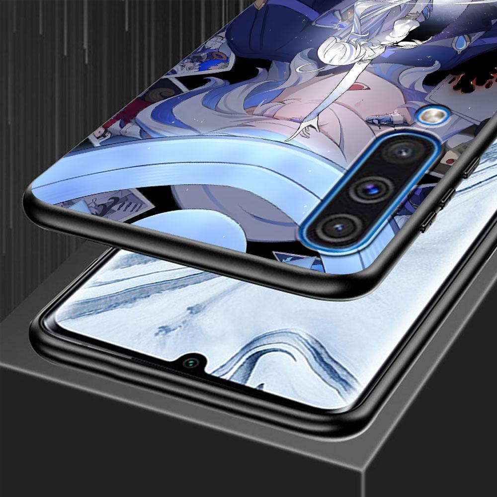 Cute Furina Genshin Impact Case for Samsung Galaxy A10s A50 A50s A02s A03s A20 A30 A20e A70 A70s A20s A30s A10 Black Phone Cover
