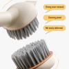Pot Brush with Large 6-Level Adjustable Rotating Head Multi-Surface Angle 360-Degree Brushing Surface Cleaning Kitchen Brush